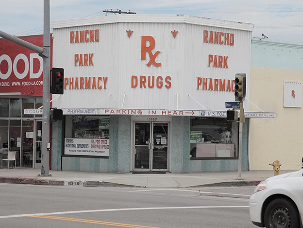 Rancho Pharmacy exterior 1998