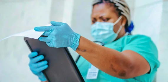 A lady nurse